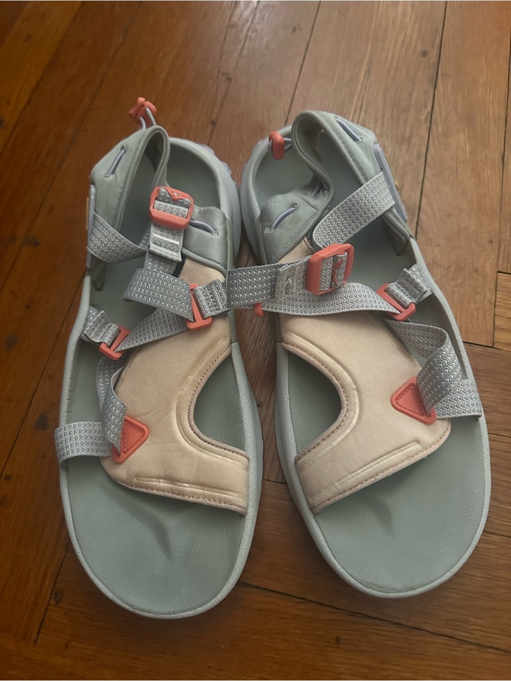 Nike Oneonta sandals silver melon comfort chunky retro hiking outdoor  Size 11